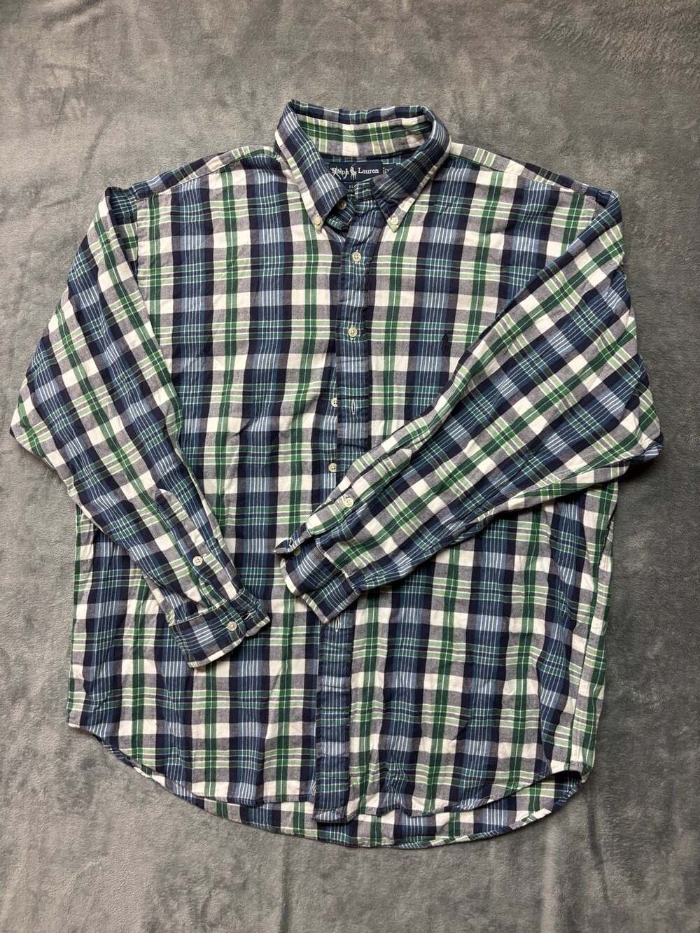 Ralph Lauren Blake Long Sleeve Plaid Button-Down Shirt